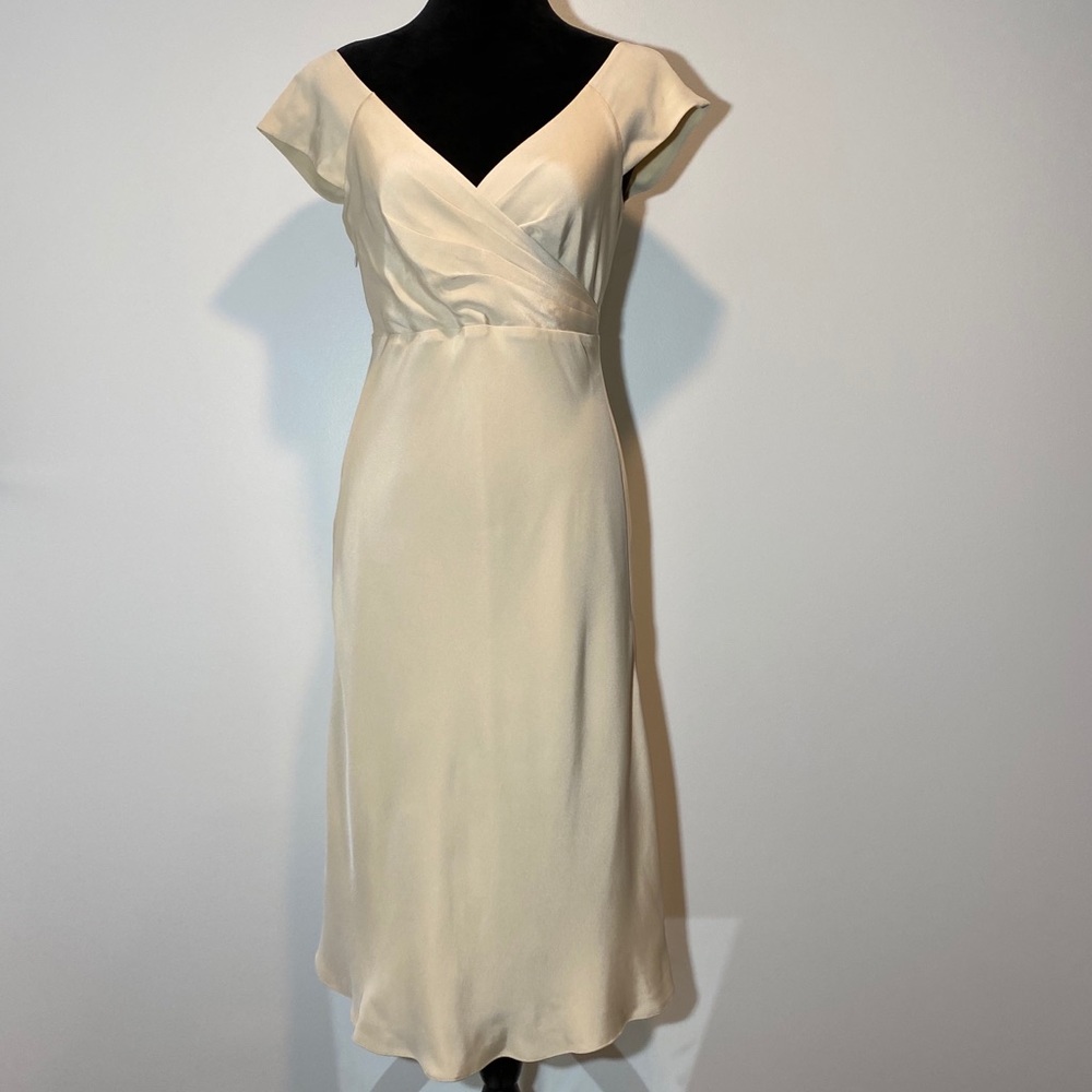 J.Crew Cream Silk Dress